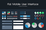 Flat Mobile UI, a Product Mockup by Florin Constantin (Thumbnail 2 of 2)