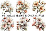 Whimsical Spring Flower Clipart, an Illustration by OK Design (Thumbnail 2 of 6)