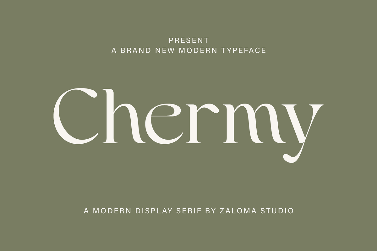 Chermy, a Serif Font by Zaloma Studio (Photo 1 of 17)