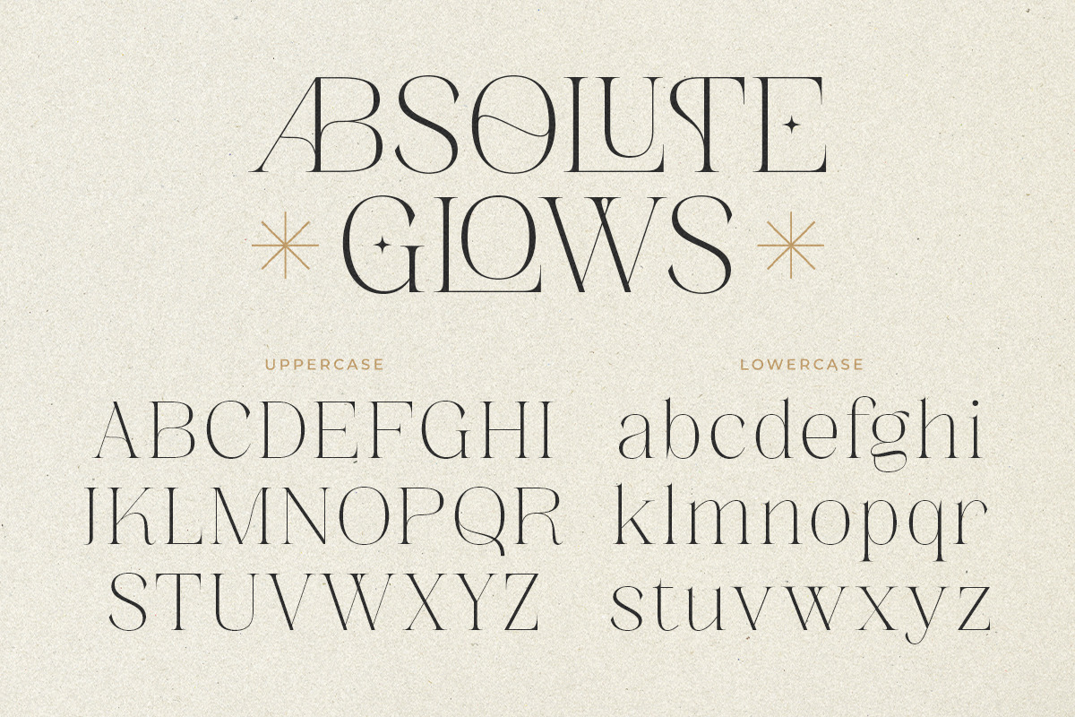 Absolute Glows -Sophisticated Luxury, a Serif Font by Shakira Studio (Photo 9 of 10)