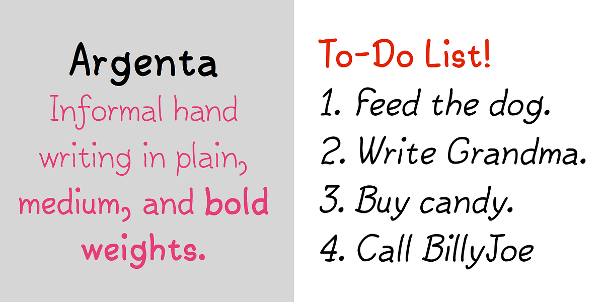 Argenta, a Handwritten Font by Ingrimayne Type (Photo 2 of 8)