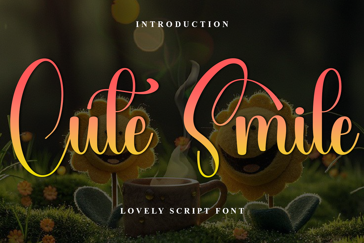 Cute Smile, a Handwritten Font by FreshTypeINK (Photo 1 of 8)