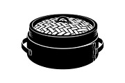 Vintage Bamboo Steamer Silhouette, a Graphic by musafir_fashion (Thumbnail 8 of 14)