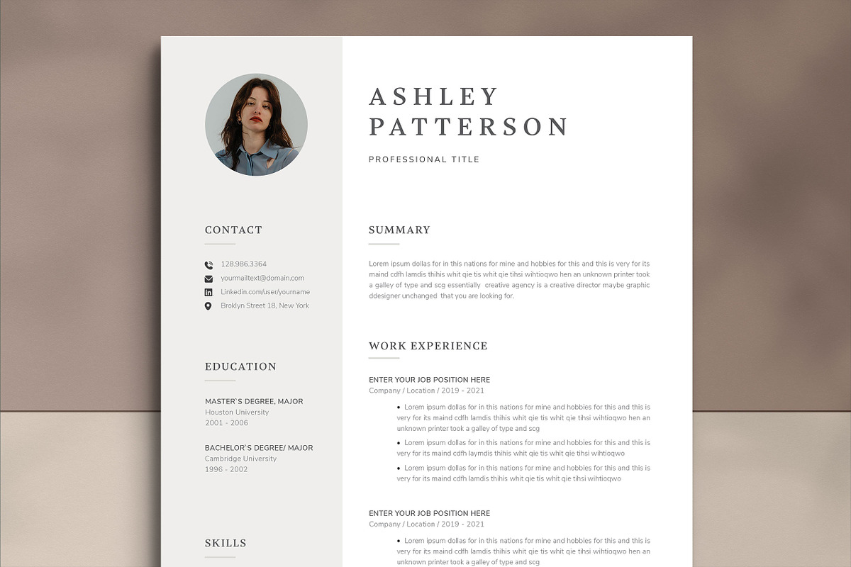 Resume Template 3 Page | CV Template, a Resume Template by UX-group (Photo 1 of 5)