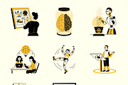 Artificial Intelligence Drawing Set, a Solid Icon by Vectors Market (Thumbnail 9 of 9)