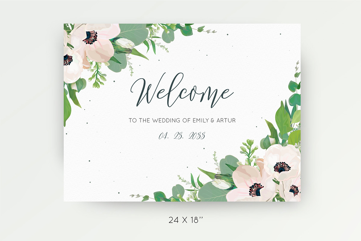 Wedding suite - Lovely Anemone, a Card Template by Alewiena (Photo 5 of 9)