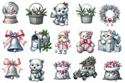 Silver Christmas Clipart, an Illustration by Designworld (Thumbnail 4 of 5)