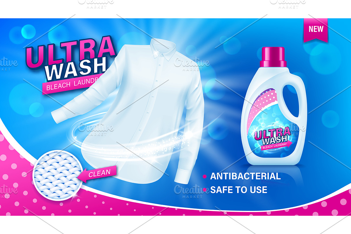White shirt and realistic laundry, an Illustration by Vector Tradition (Photo 3 of 3)