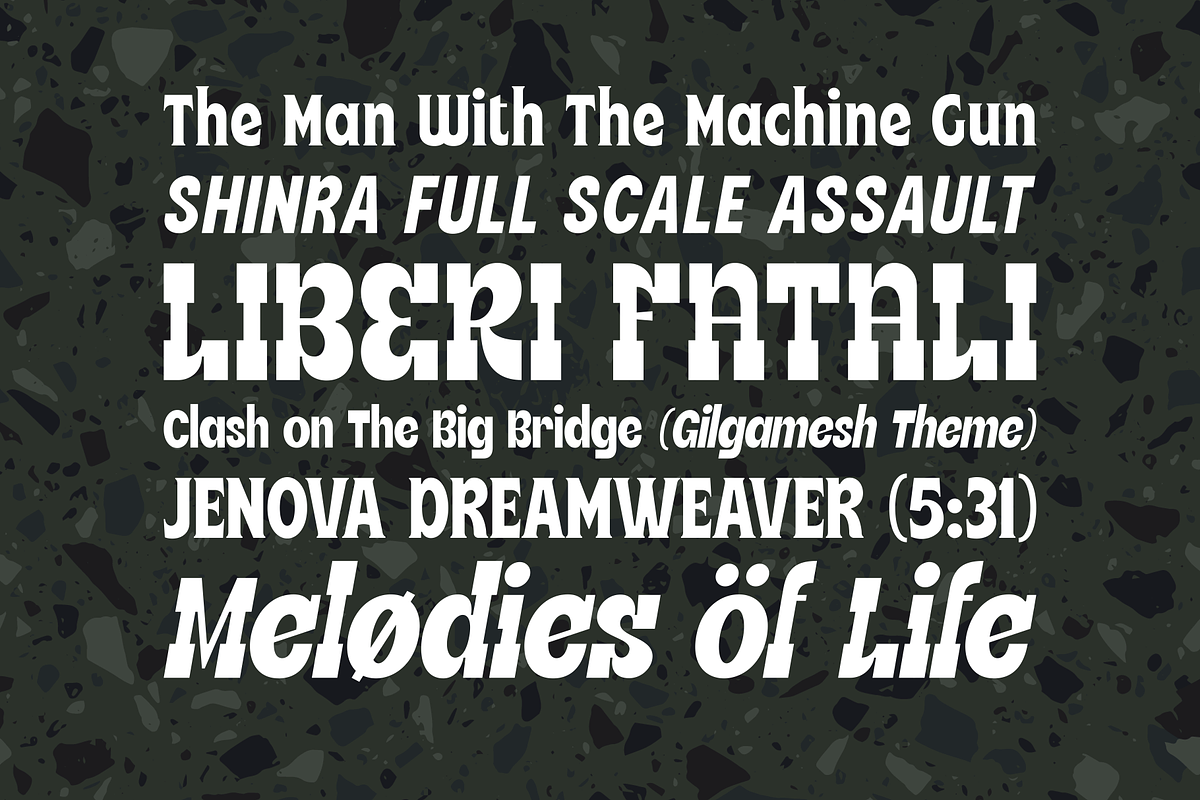 Uachmain | 4 in 1 Fonts, a Slab Serif Font by Twicolabs Fontdation (Photo 8 of 10)