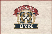 10 Vintage Gym Fitness Badge Logo, a Sport Illustration by Artivon (Thumbnail 2 of 11)