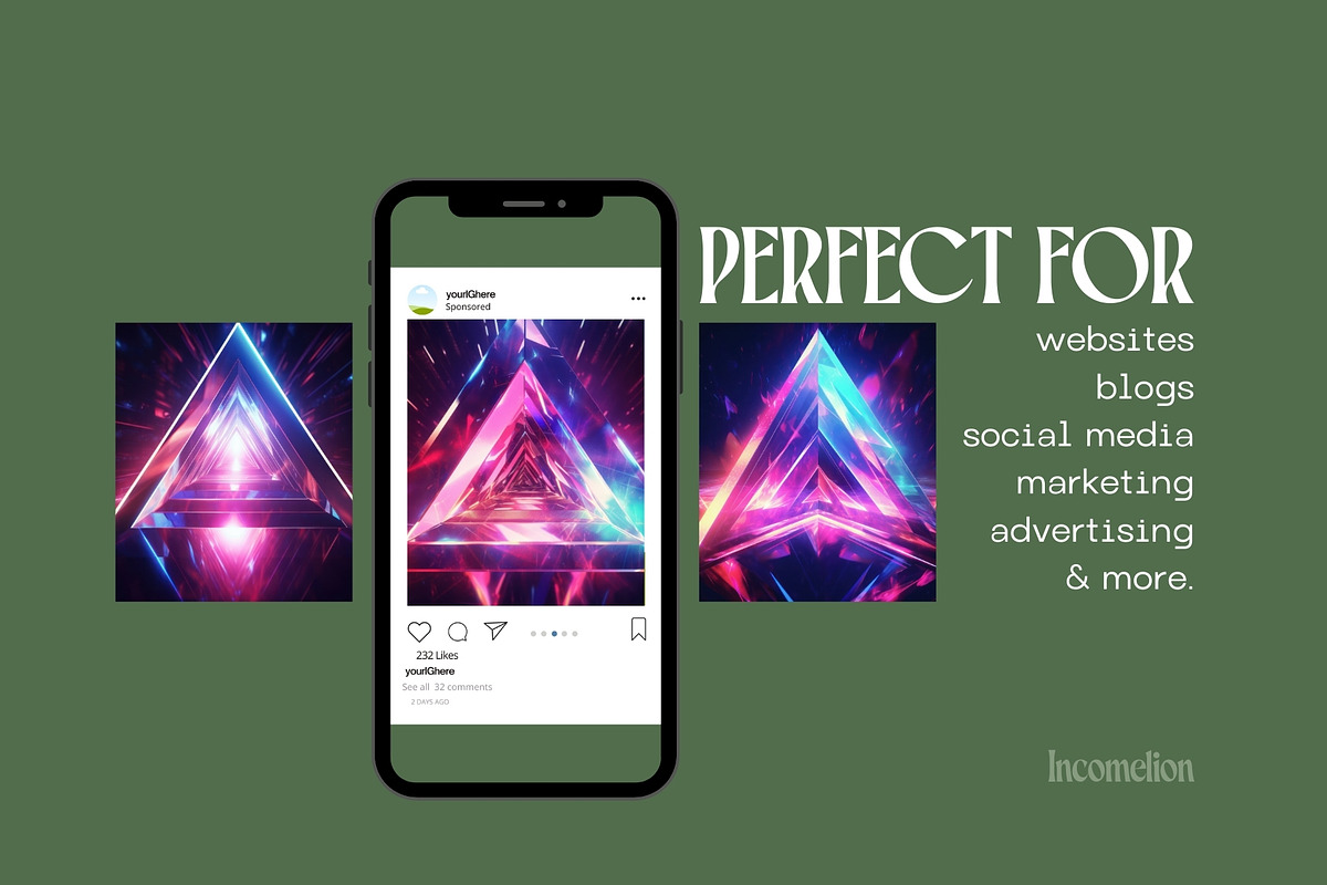 24 Illuminated Triangle Wallpapers, a Wallpaper Graphic by Incomelion (Photo 3 of 6)