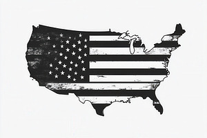 United States map silhouette concept, a Photo by Pavel_design