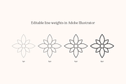 Floral Vector Icons, an Object Graphic by Emma Webb Studio (Thumbnail 4 of 6)