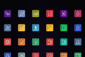 1500 Flat Icons - Line Icons