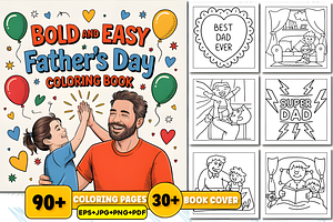 Bold & Easy Father’s Day, a Seasonal Illustration by Design Station