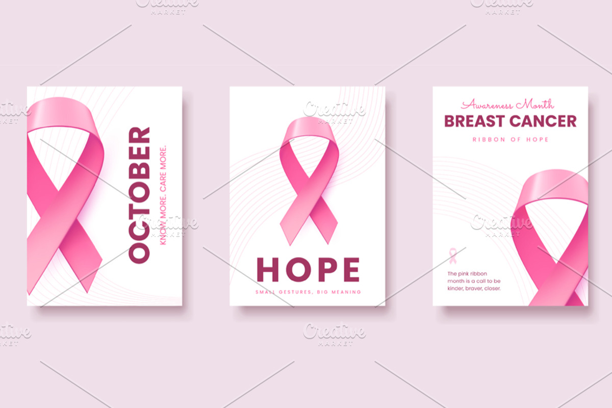 Breast Cancer | Awareness Month Set, a Background Graphic by wowomnom (Photo 3 of 3)