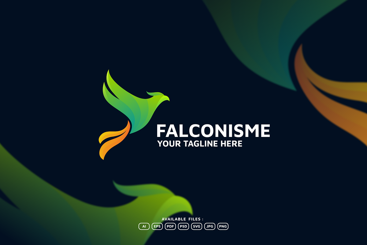 FALCON COLORFUL LOGO TEMPLATE, a Branding & Logo Template by artism_design (Photo 1 of 2)