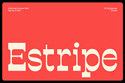 Estripe - A Reversed Contrast Font, a Slab Serif Font by Glyphminds Studios (Thumbnail 1 of 10)