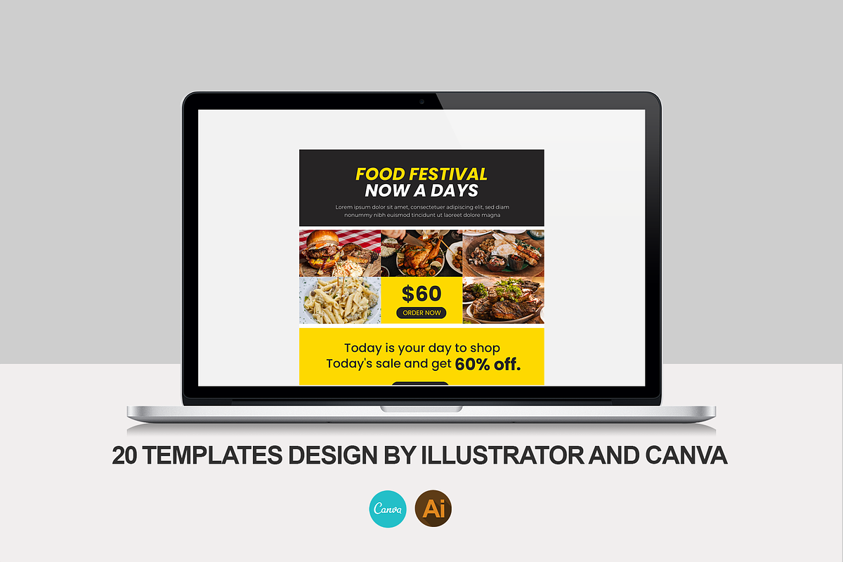 Food Email Marketing Canva Template, a Templates & Theme by Waliullah Solutions (Photo 4 of 7)
