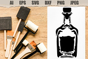 Stencils Bottles of alcohol, a Food Illustration by MARYCRAFTIRIA (Thumbnail 4 of 4)
