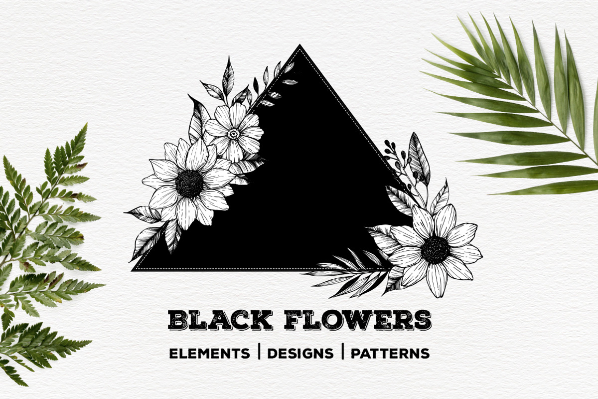 Black flowers. Part II, a Decorative Illustration by Kate Macate (Photo 1 of 4)