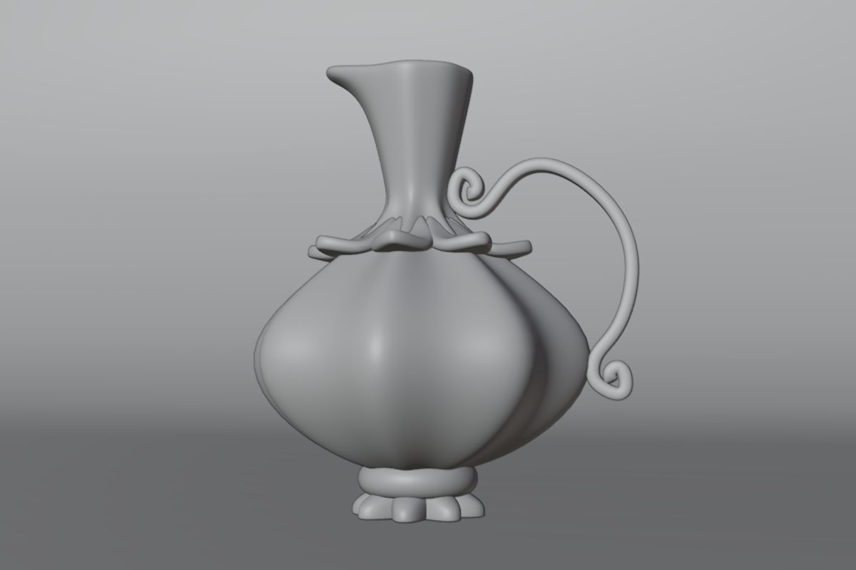 3D Medieval Silver Ornamental Vase, an Object 3D Model by Dudukbersama (Photo 2 of 2)
