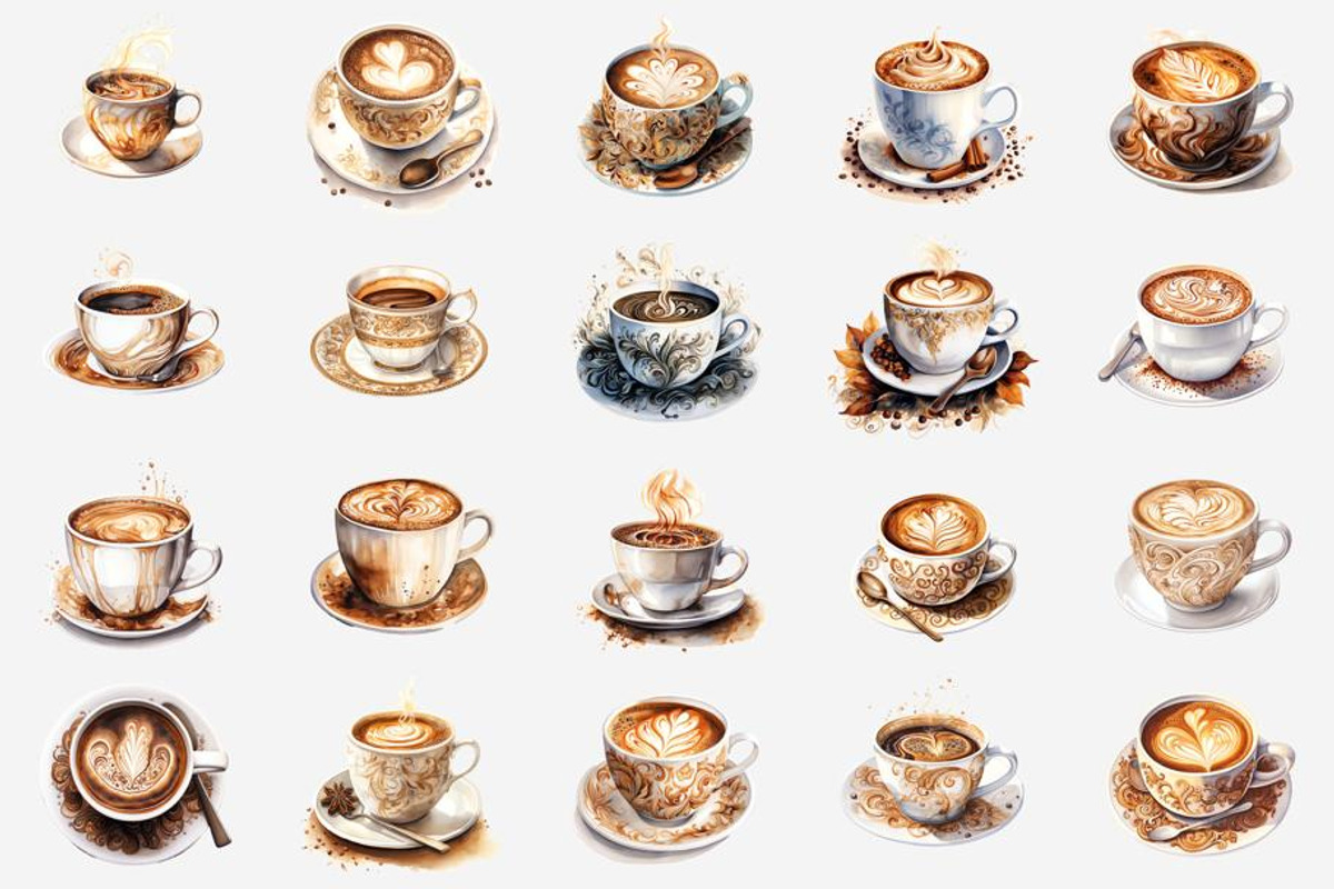 Hot Coffee Watercolor, an Illustration by Gemstone (Photo 2 of 12)