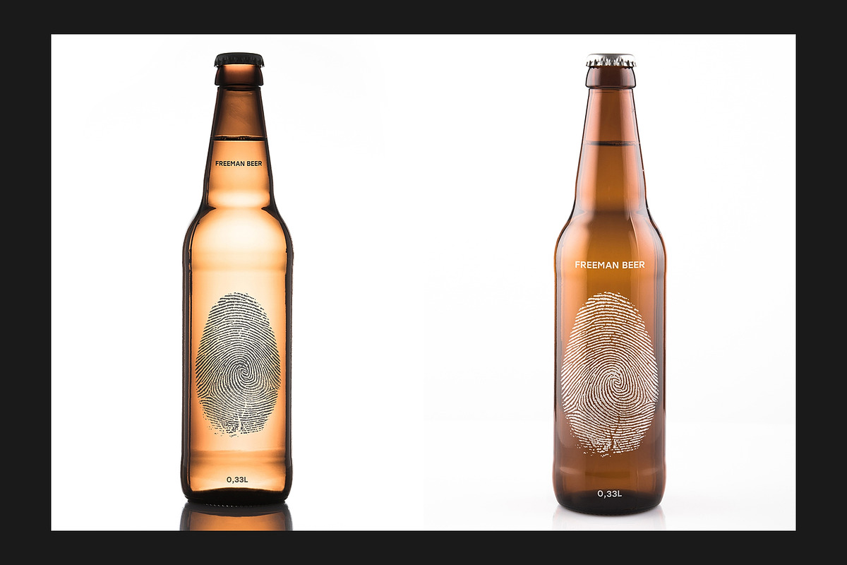 Beer Bottle Mock-Up Set, a Packaging Mockup by Freeman Studio (Photo 8 of 14)