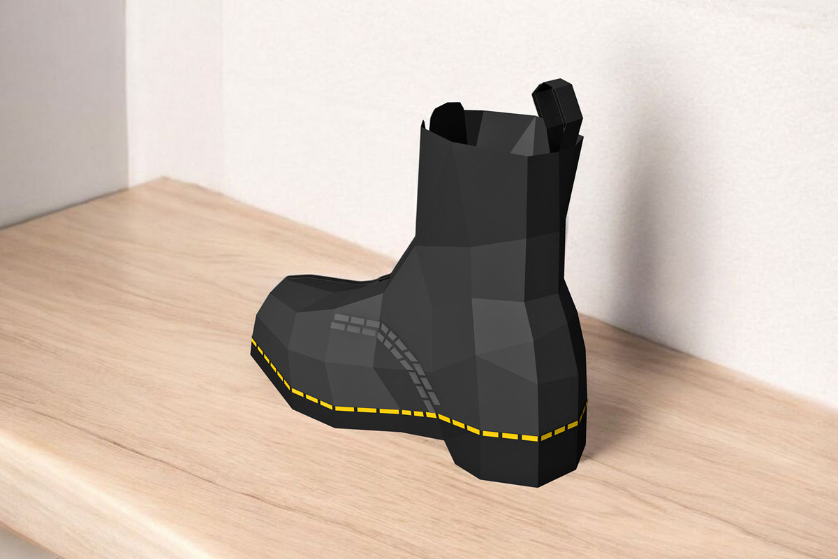 Boots - 3d papercraft, a Print Template by PAPER amaze (Photo 3 of 6)