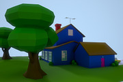Low Poly House 1, an Architecture 3D Model by Midgardians (Thumbnail 4 of 14)