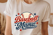 Retro Baseball Mama PNG Tshirt Sport, a Sport Illustration by SugarCloudStudioArt (Thumbnail 2 of 6)