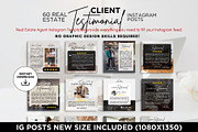 Client Testimonial Instagram Posts, a Social Media Template by CreativeVinesStore (Thumbnail 2 of 6)