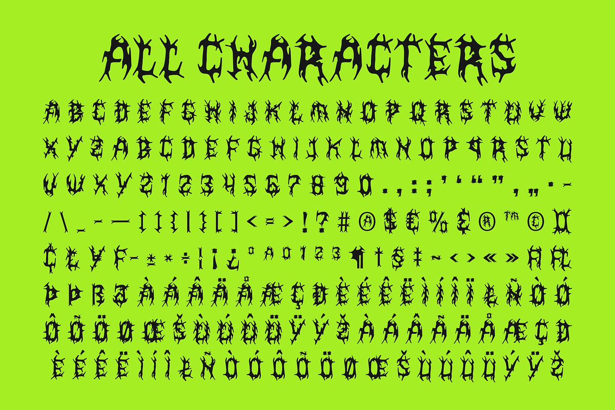 CS Ravage – Black Metal Font, a Blackletter Font by Craft Supply Co. (Photo 8 of 8)