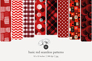 80 red geometric seamless pattern, a Pattern Graphic by Poppy Lane Studio (Thumbnail 1 of 11)