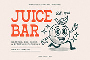 Protagonice - Retro Slab, a Slab Serif Font by Invasi Studio (Thumbnail 3 of 10)