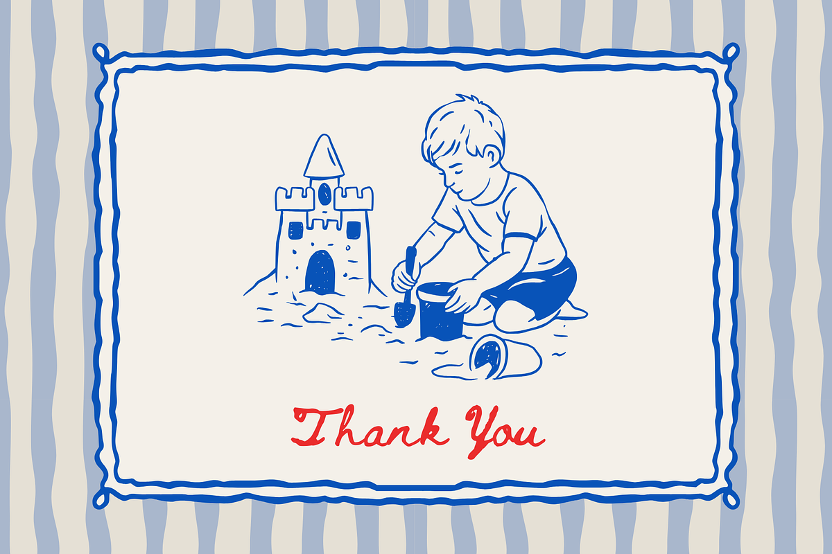 Whimsy Seaside Summer Doodle Bundle, a Seasonal Illustration by Red Ink (Photo 9 of 9)