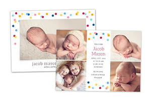 Birth Announcement Template CB067