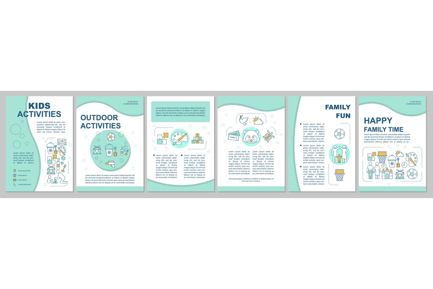 Kids activities brochure template, a Brochure Template by IMG Visuals