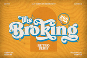 Broking Typeface, a Serif Font by alit design (Thumbnail 1 of 17)