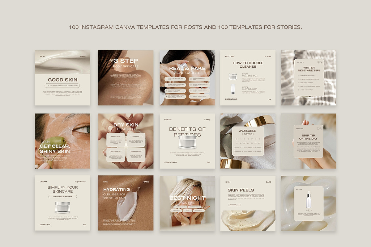 800 Beauty Instagram Content Kit, a Social Media Template by Instprofi | Studio Estimo (Photo 18 of 26)