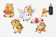 Cute Capybara Kids-Friendly, an Animal Illustration by Gohsantosa (Thumbnail 4 of 4)