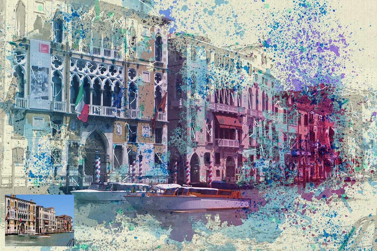 Watercolor Artistic Reveal Effect, an Action Add-On by MockupSpace (Photo 11 of 12)