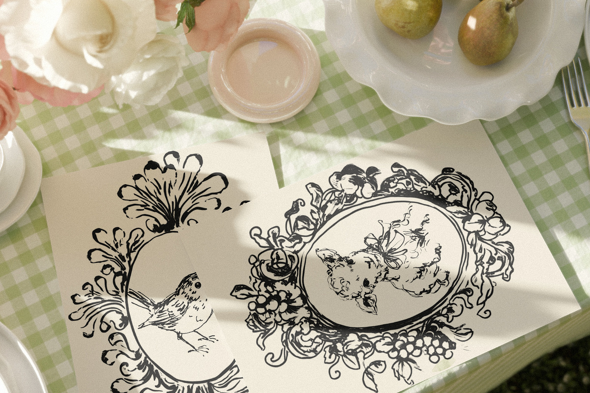 Under the Cottage Roof: Line Art, an Animal Illustration by Purple (Photo 2 of 16)