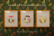 Fall Mushrooms Watercolor Clipart, a Seasonal Illustration by AnitaPol (Thumbnail 12 of 20)