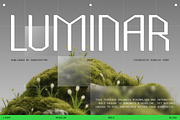 Luminar - Futuristic Font, a Sans Serif Font by CuratedType Studio (Thumbnail 1 of 8)