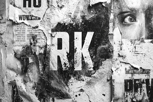 RK Graffiti Wall Texture Abstract Bl, an Abstract Photo by Pixeness Studio