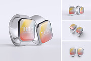 Smart Watch Mockup, a Wearable Device Mockup by xavier_studio (Thumbnail 1 of 5)
