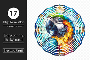 Parrot Wind Spinner Sublimation