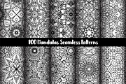 100 Mandalas Seamless Patterns, a Pattern Graphic by Elinorka (Thumbnail 18 of 23)