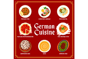 German cuisine meals menu, a Food Illustration by Vector Tradition (Thumbnail 2 of 3)